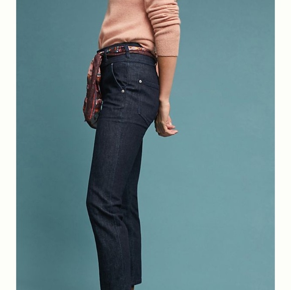Anthropologie High-Rise Slim Straight Jeans - Picture 4 of 7